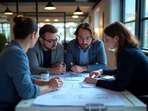 Our expert smart home team in Amsterdam collaborating on a project