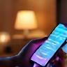 Homeowner customizing their smart home experience using app